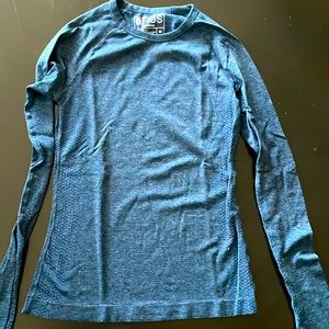 Figs under scrub long sleeve shirt